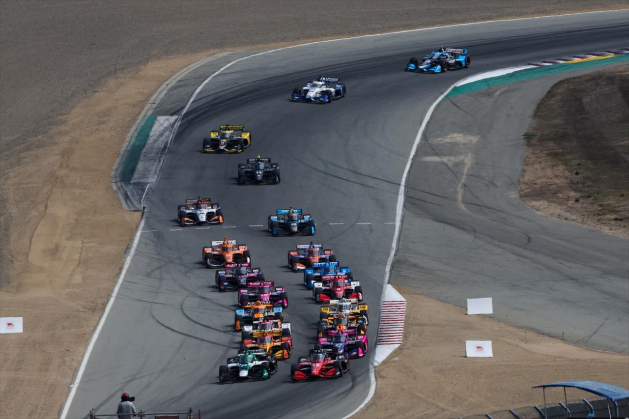 Start of the Firestone Grand Prix of Monterey - By: Chris Owens -- Photo by: Chris Owens